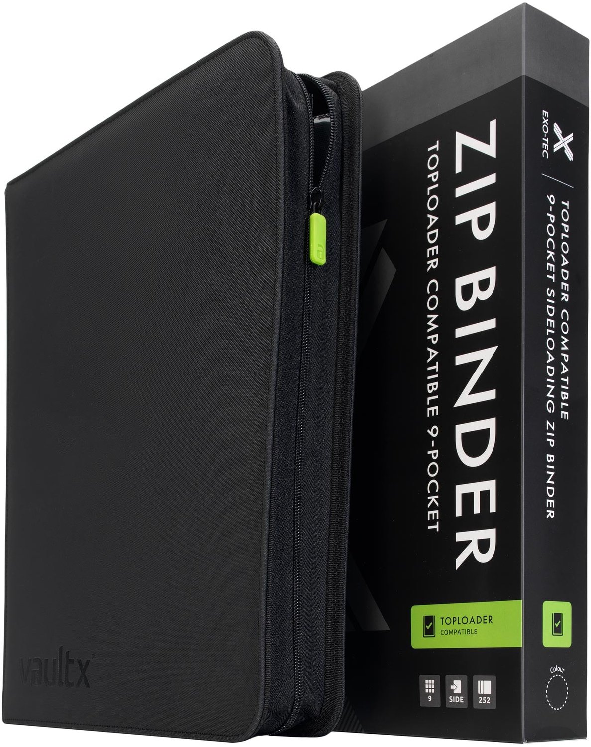 Vault X Exo-Tec® Zip Binder voor Toploaders – Verzamelmap - 9 Vakken/252 Kaarten