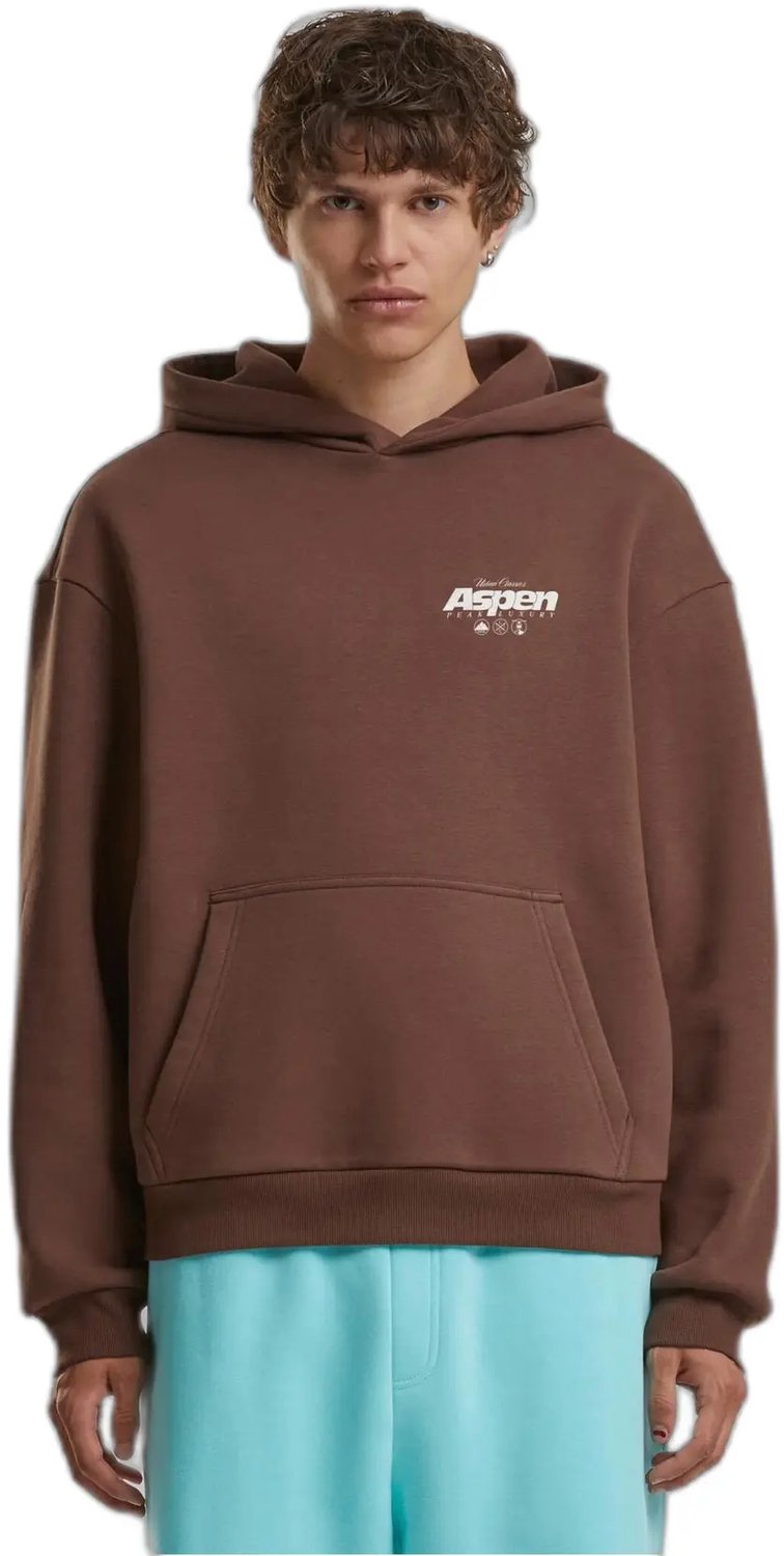 Hoodie Urban Classics Aspen Peak Chocolatebrown