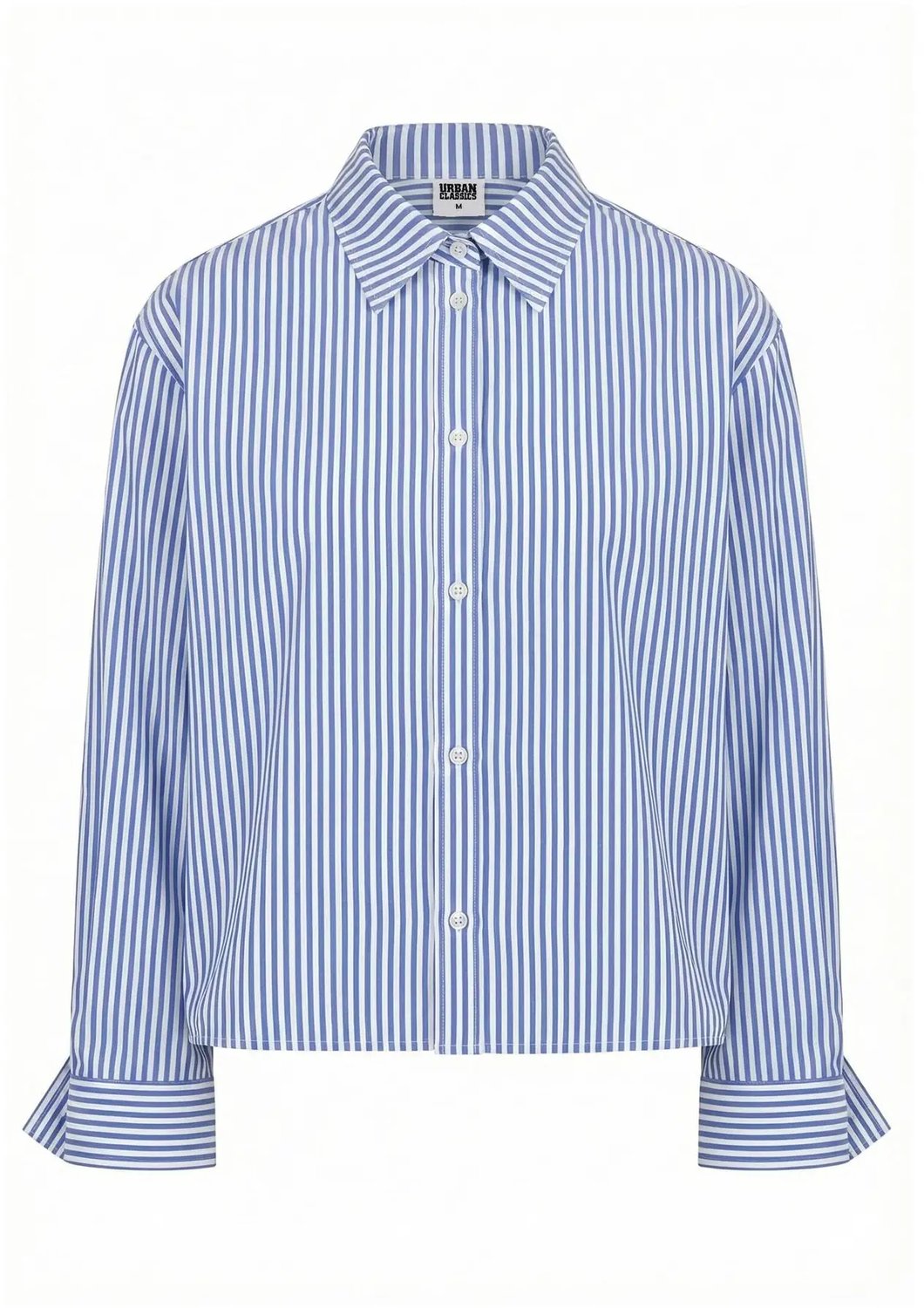 Gestreepte lange mouwen blouse Urban Classics Boxy Blauw