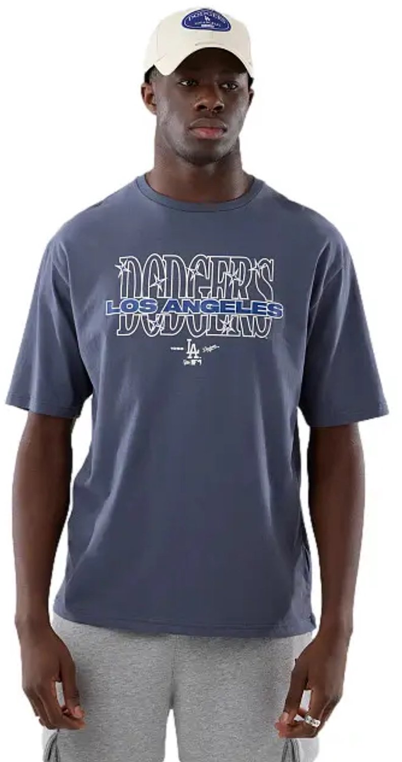 T-shirt New Erea Los Angeles Dodgers MLB Graphic Blauw