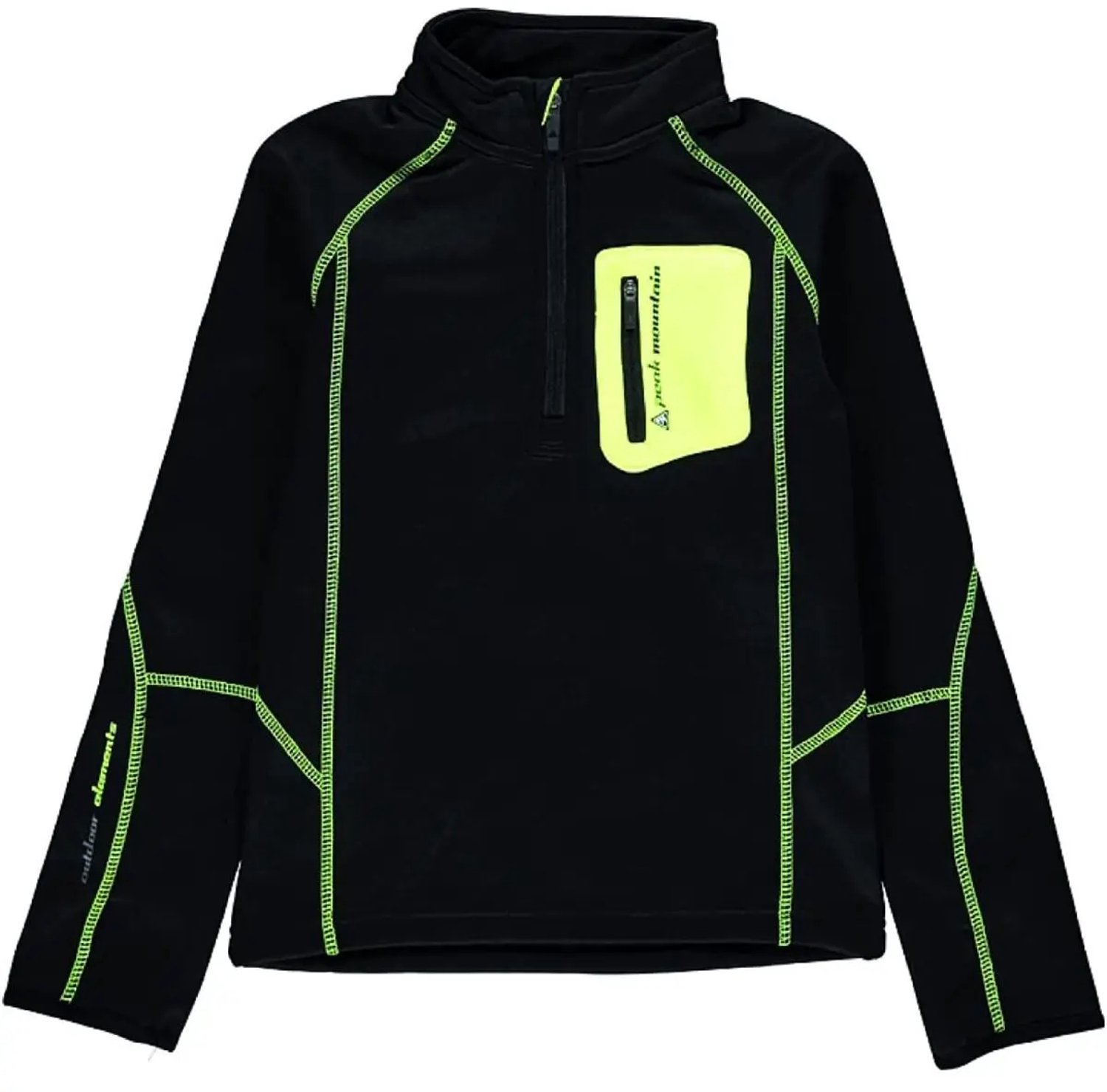 Kinderfleece Peak Mountain Shell Zwart