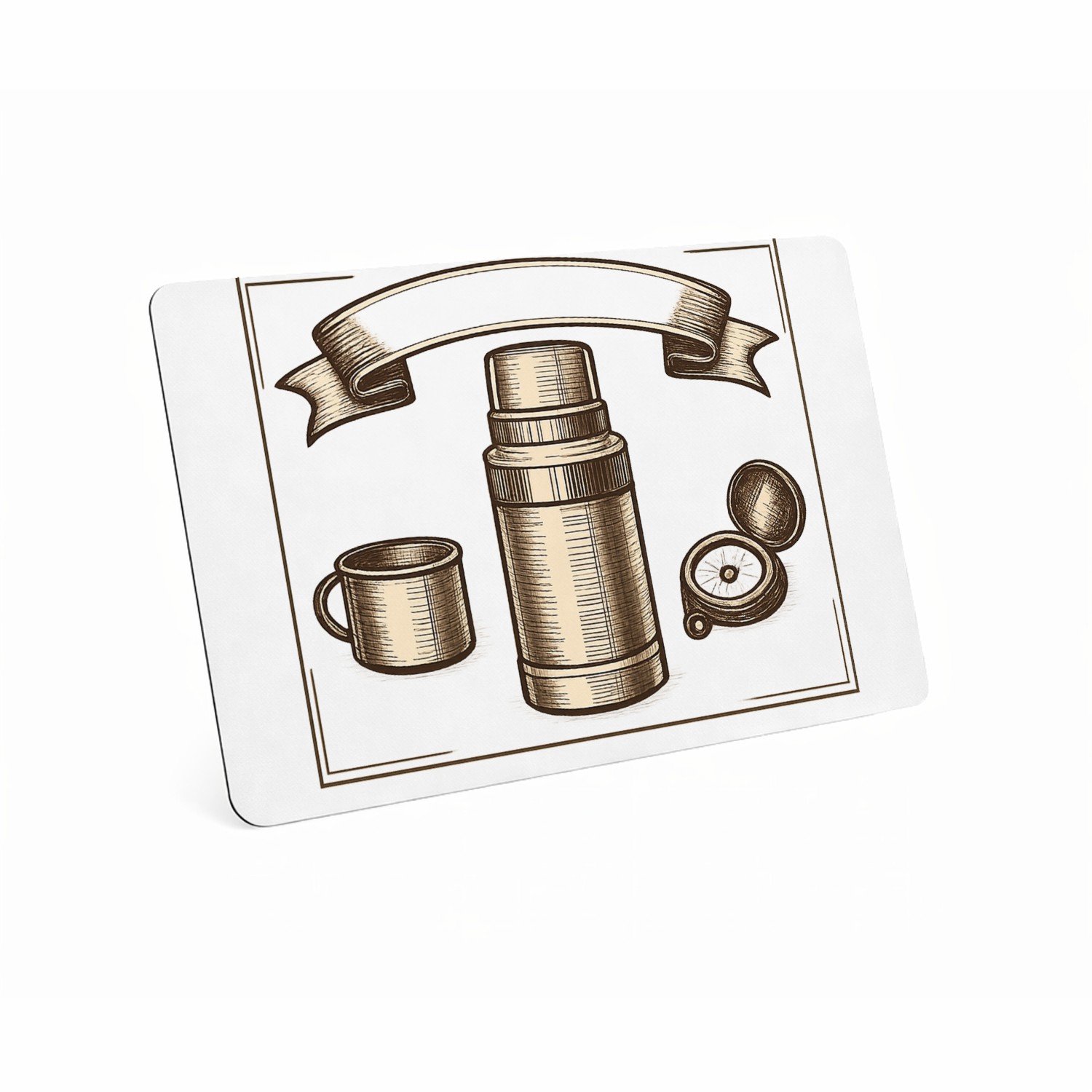 Mr Cadeautjes MDF magnetische fotolijst 28 x 19 - design Vintage badge met een sportieve hobby-sfeer en een persoonli | cadeau Wit