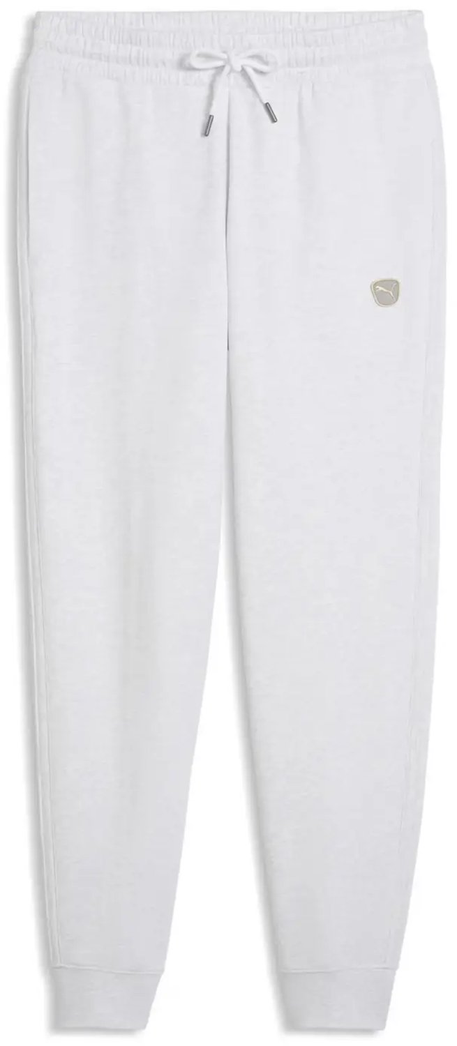 Vrouwelijke geborduurde badge joggingsbroek Puma Wit