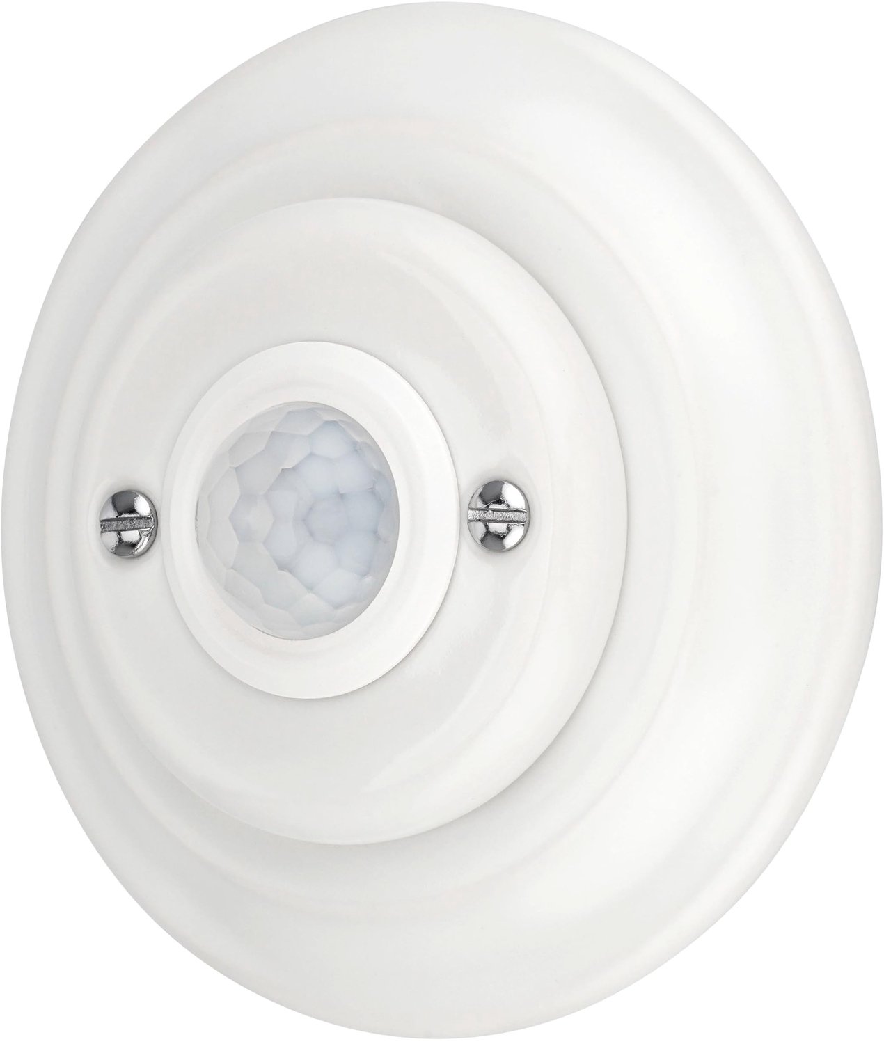 Inbouw Porseleinen Retro Bewegingssensor, Serie PR1 in Wit