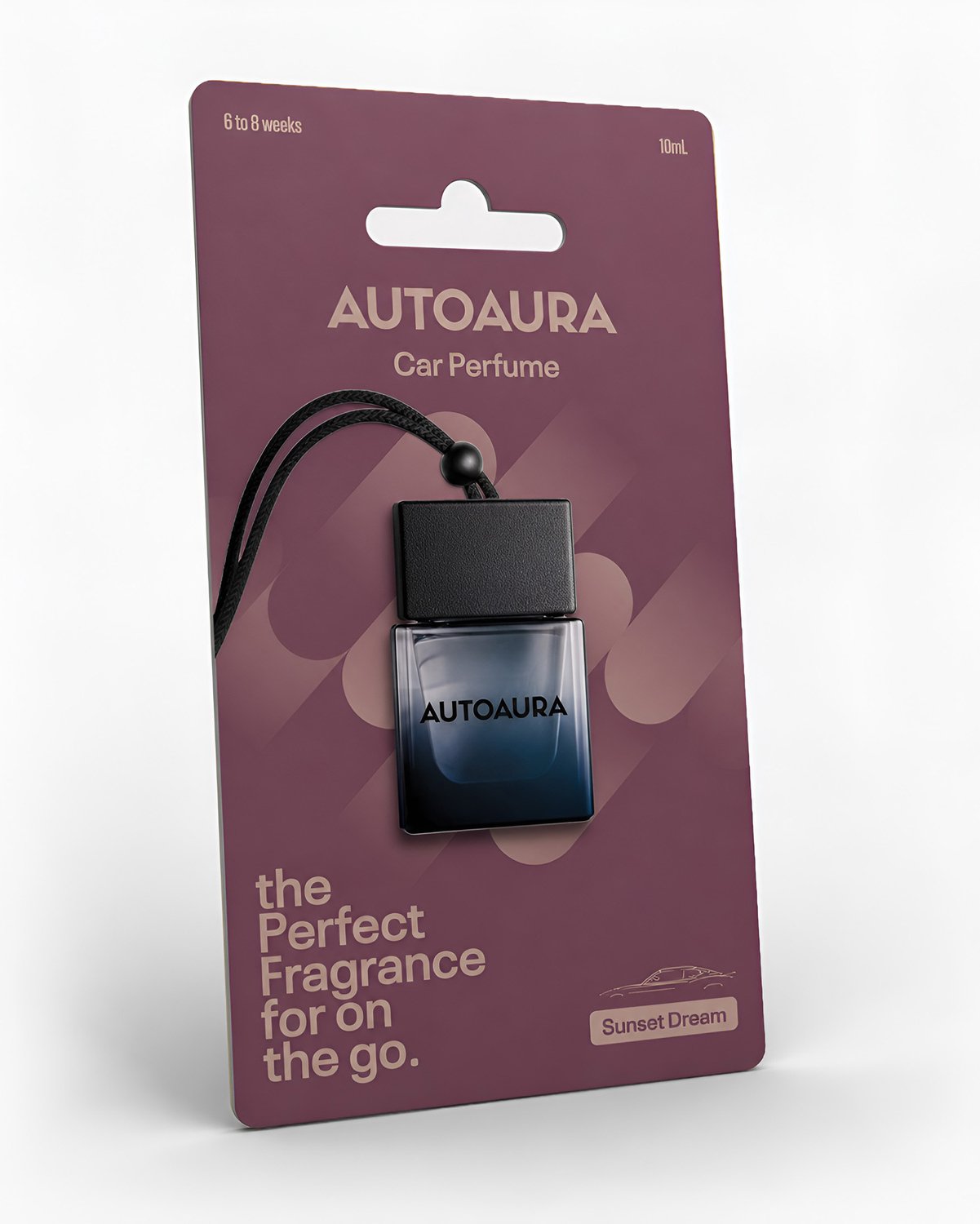 AutoAura Luchtverfrisser Sunset Dream - Echte parfum geur - Geur ervaring geïnspireerd op Coco Vanille – Werkt 6 tot 8 weken - 10ml