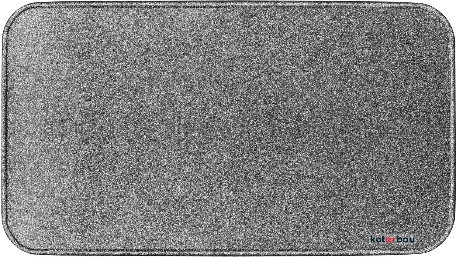 KOTARBAU® Kachel Vloerplaat 80x48 cm - Vloerplaat voor Open Haard Brandwerende Open Haard Mat - Brandvertragend Haardpad - Gepoedercoat Staal - Antiek Zilver