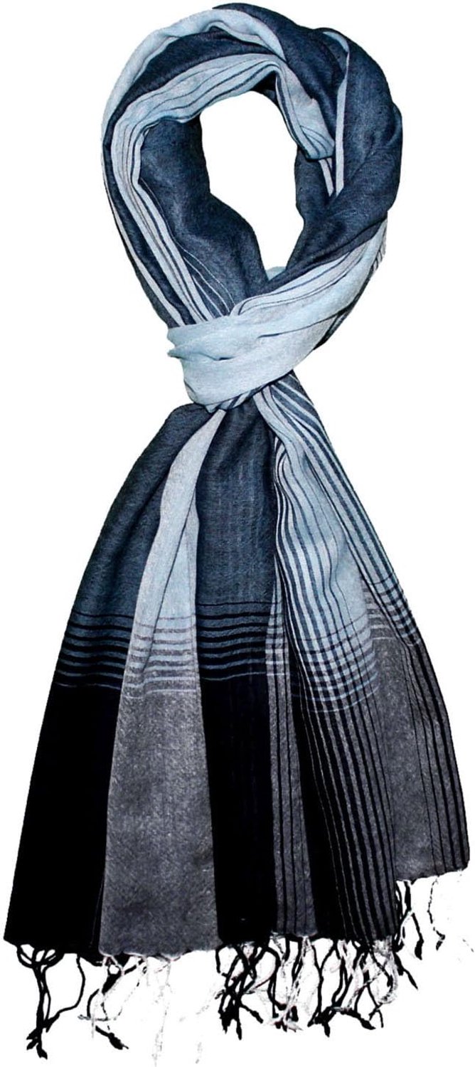 Lorenzo Cana Heren Sjaal - 50% Cashmere, 50% Wol - Blauw