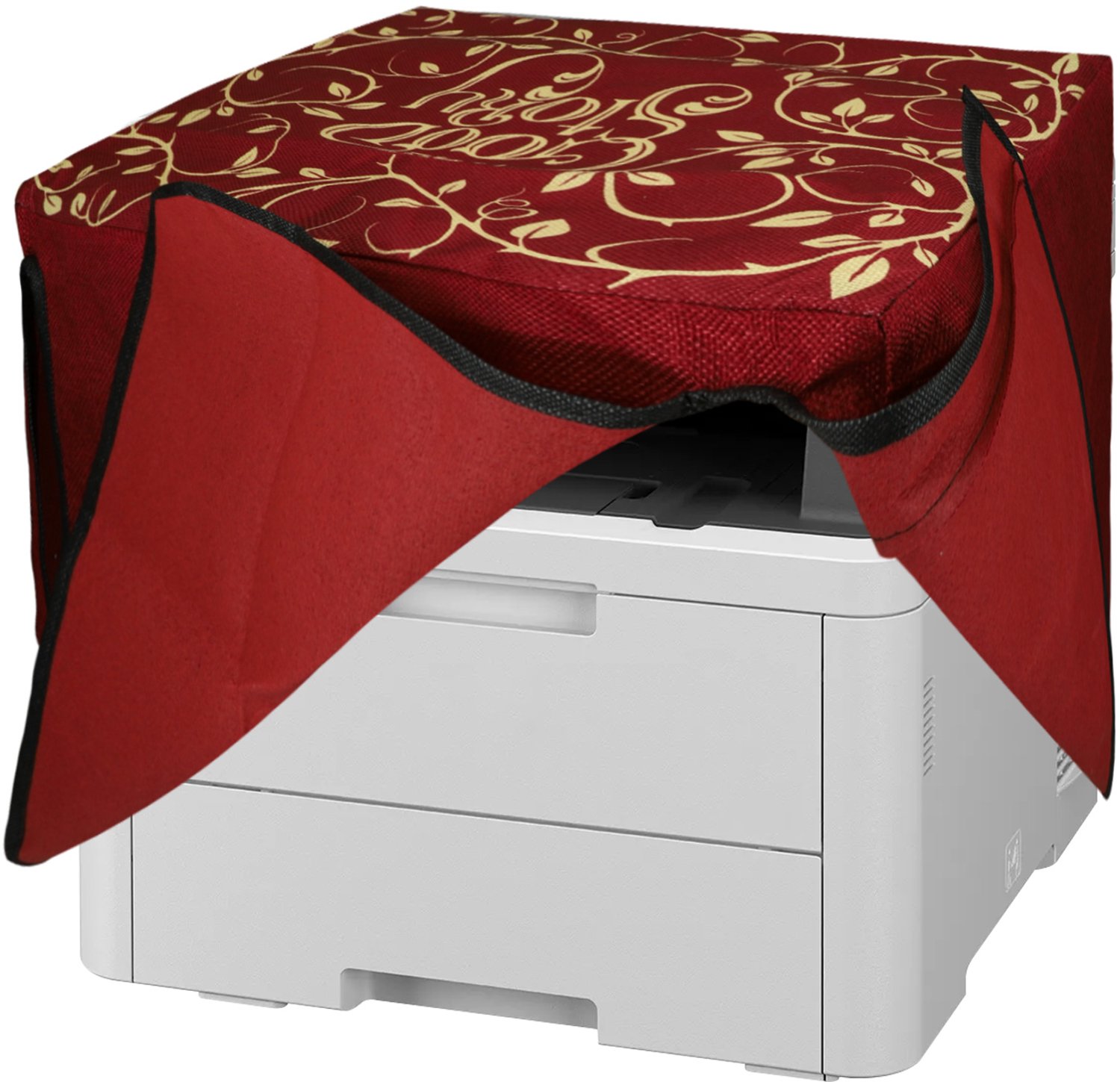 kwmobile linnen hoes geschikt voor Brother DCP-L3560CDW / MFC-L3740CDWE cover - Printer beschermhoes - Sprookjesboek design