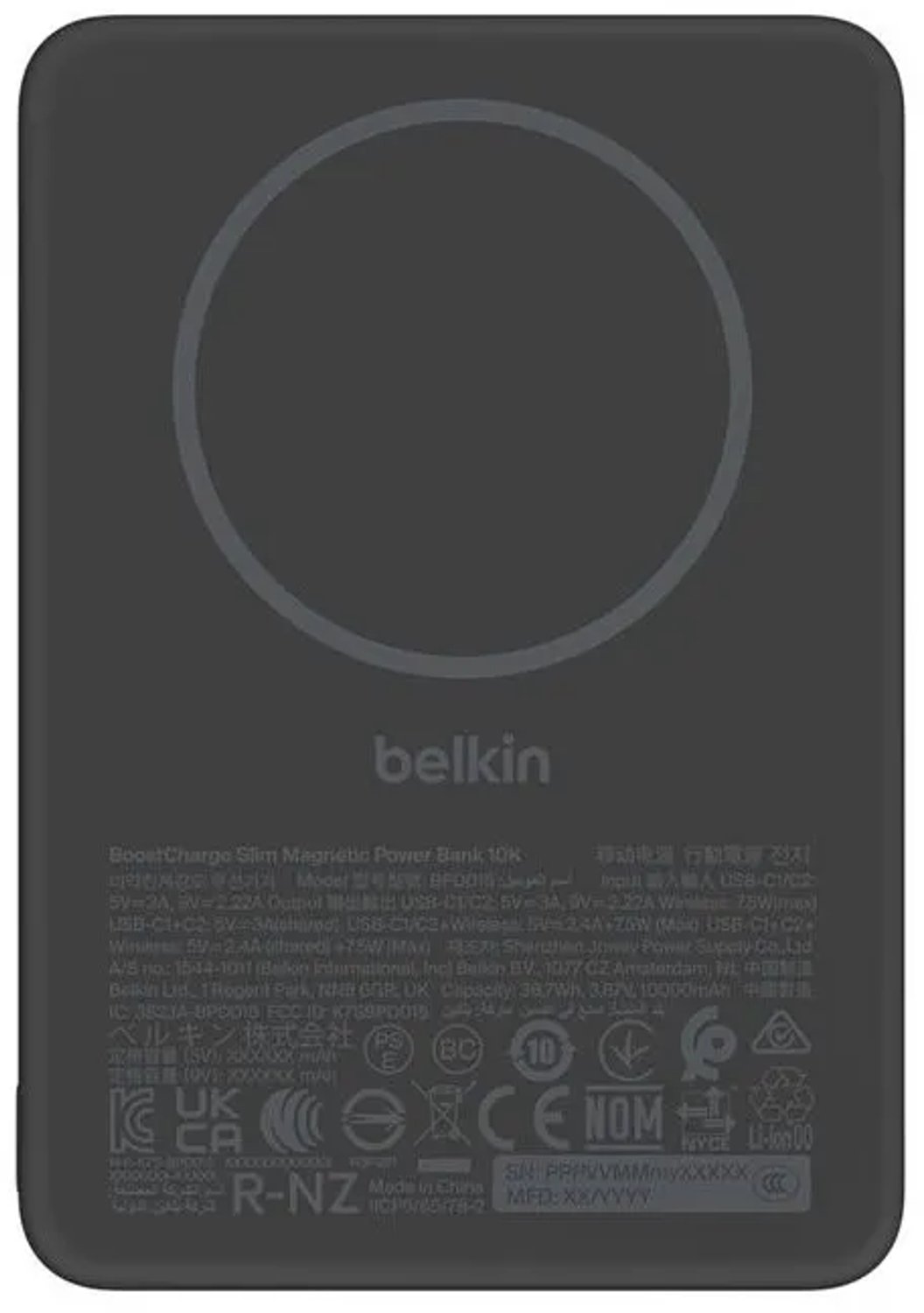 Belkin BoostCharge Power Bank Magnétique Slim 10000 mAh
