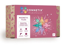 CONNETIX - Magnetisch Tegels - Pastel Geometrie Pakket - 40 Stuks - Magnetisch Speelgoed