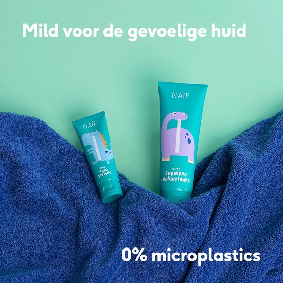 Naïf - 2-in-1 Shampoo & Conditioner Voordeelset - Kids - Haarverzorging - Natuurlijke Ingrediënten - Verzorgend - 2x250ml — afbeelding 5