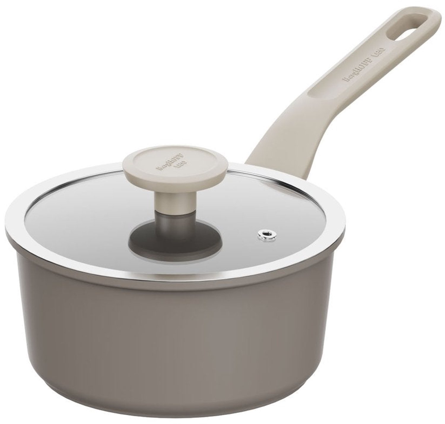 LEO Dune 3-delige kookpannenset met deksels – Steelpan 18 cm en kookpotten 18 en 20 cm - - PFAS-vrij