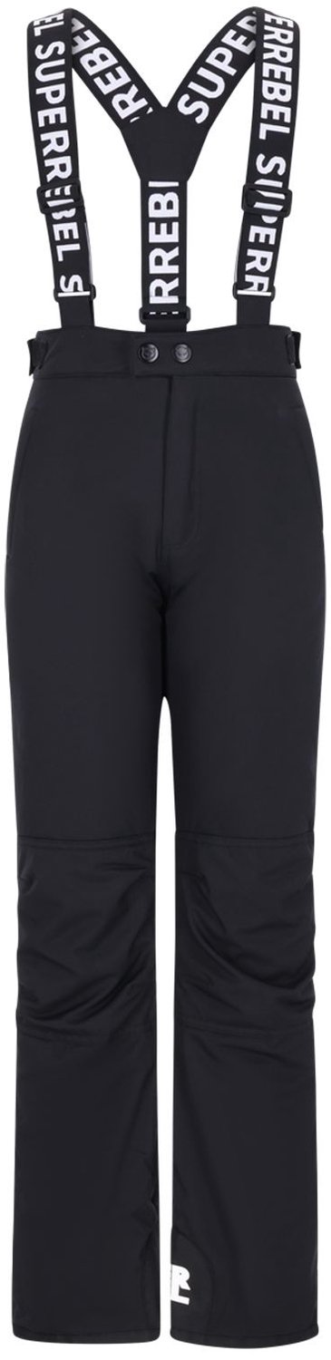SUPER REBEL speed ski pant twill or pongee Skibroek jongens Zwart