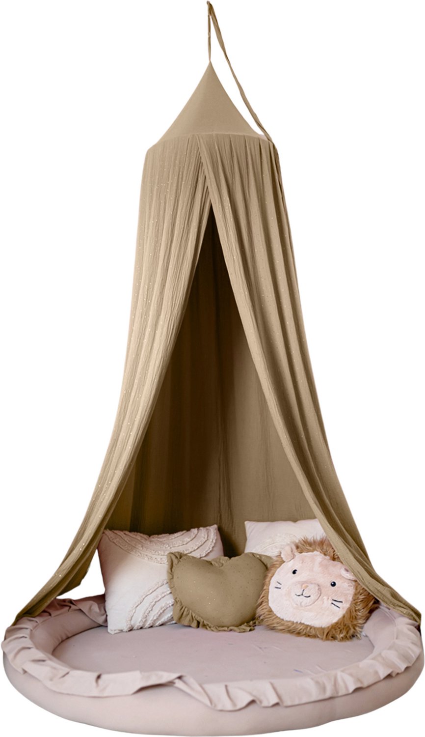 lilimaus Bedhemel - luifel kinderkamer - 100% katoen mousseline - hemel voor babybed, kinderbed of knuffelhoek - babykamer decoratie - cadeau voor meisjes en jongens