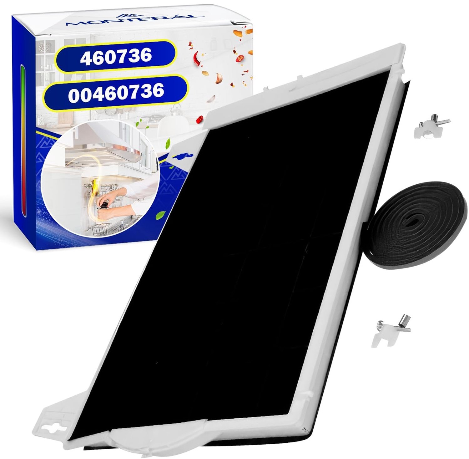 Actieve Koolstoffilter voor Afzuigkap, 450 x 320 mm