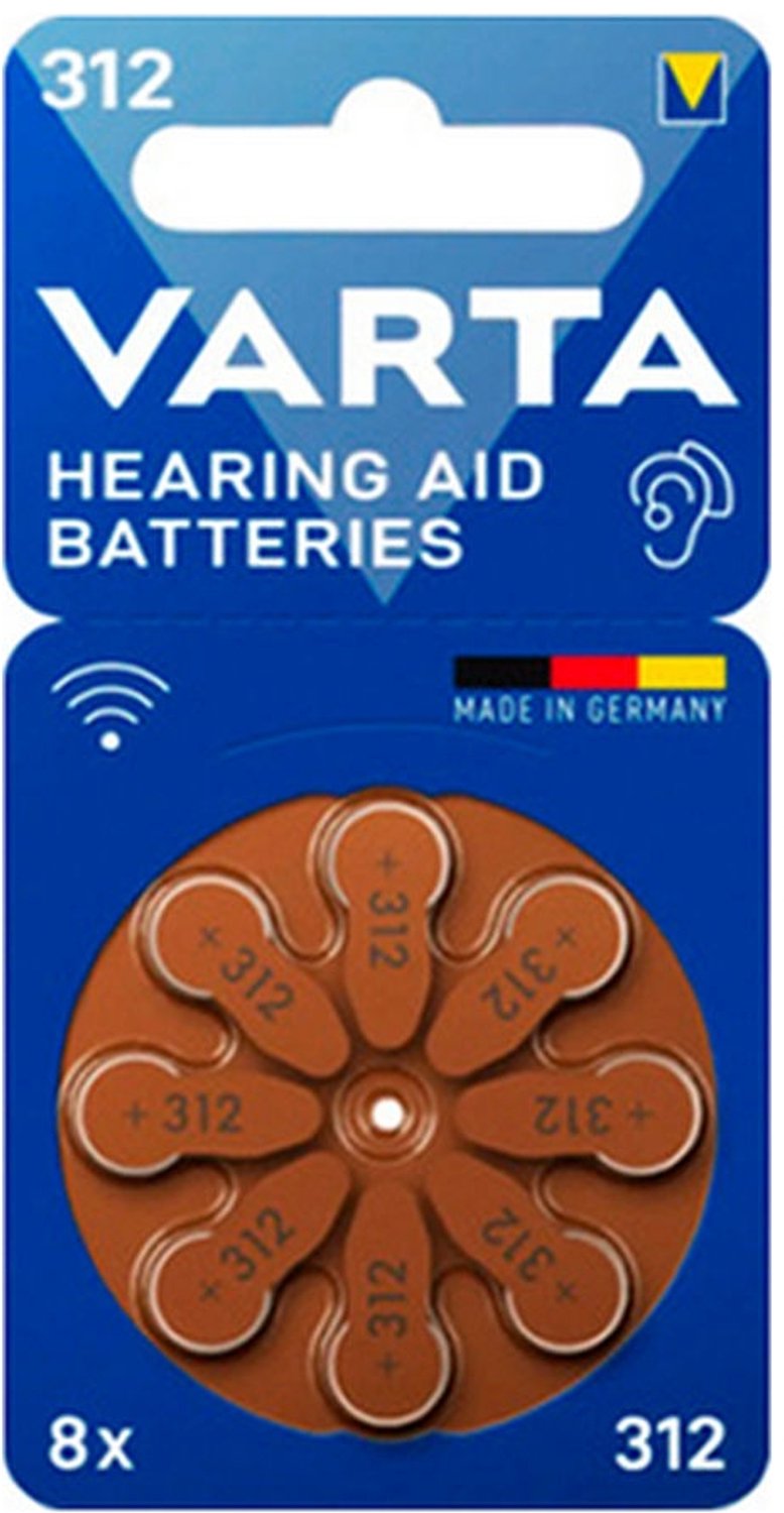 Batterij varta hoortoestel 8x 312 |
