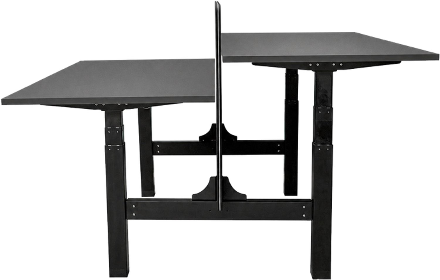 Sedero Elektrisch verstelbaar duo bureau - 140x80 cm - Two dual motor - Zwart / Antraciet