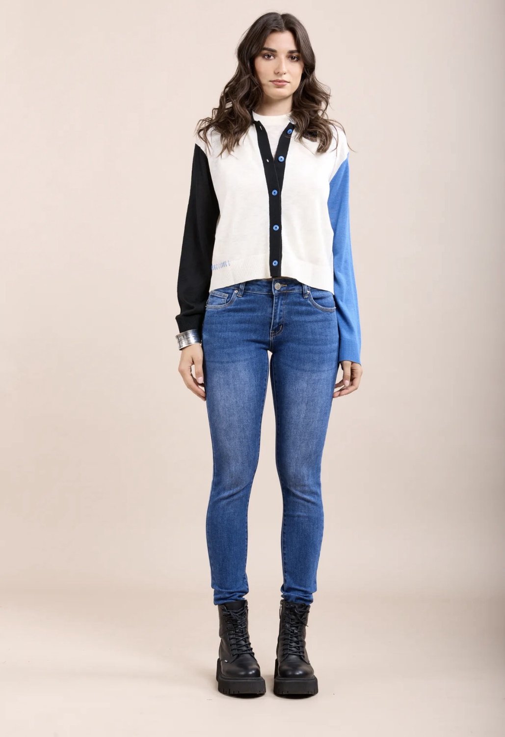 Toxik skinny jeans blauw maat L