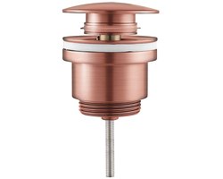 Clickwaste Afvoerplug - Lonis Clis - Messing - PVD - Geborsteld Koper