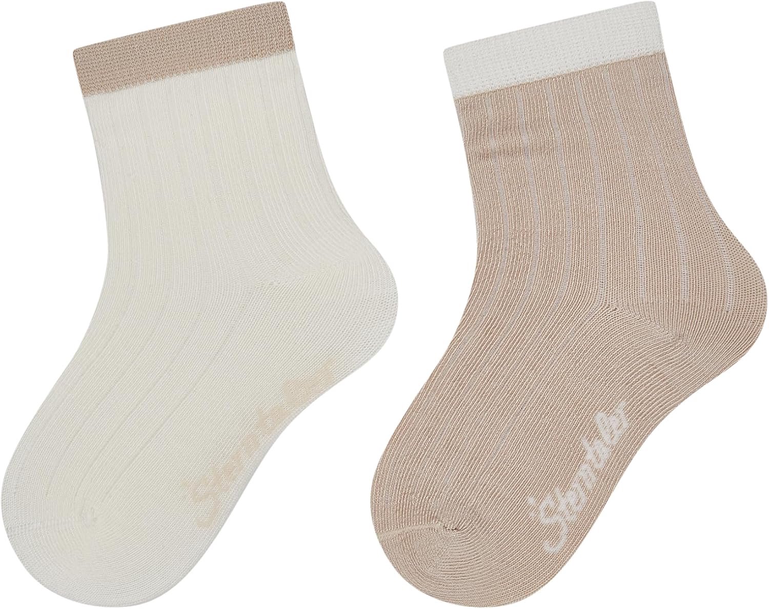 Merkloze Baby Sokken - 2-Pack Modal, Zacht & Ademend