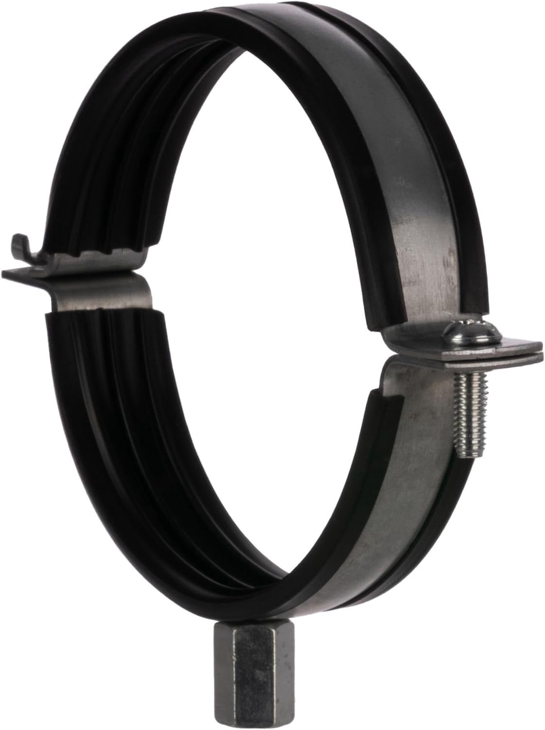 Hose Holder 10.2 cm - Gegalvaniseerd Staal - Slangklem met Rubber Seal - Bevestiging voor HVAC-systemen - Homevero