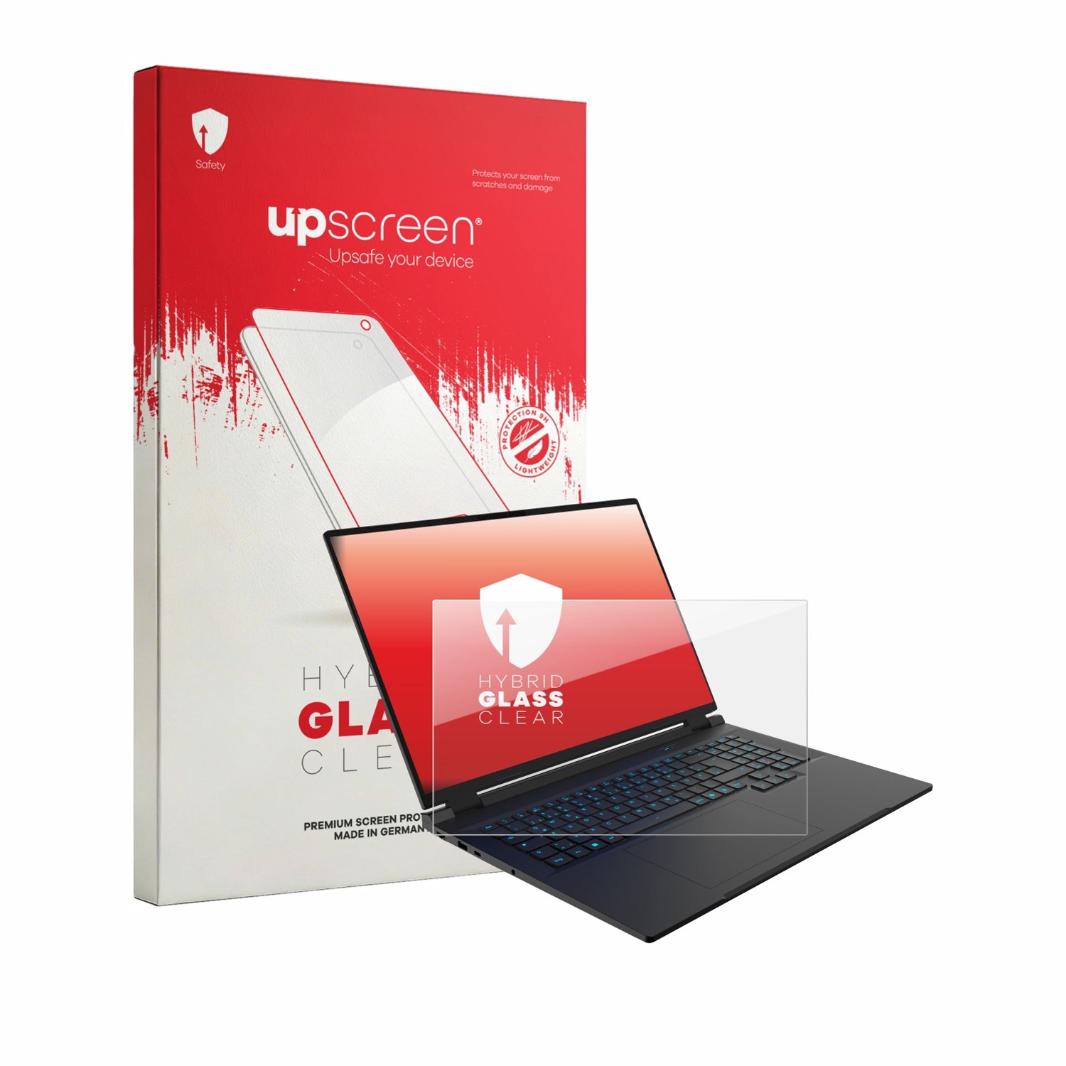 upscreen - Screenprotector voor Captiva Entry Gaming I10-4468GE 18" - Folie Beschermfolie Beschermglas transparant
