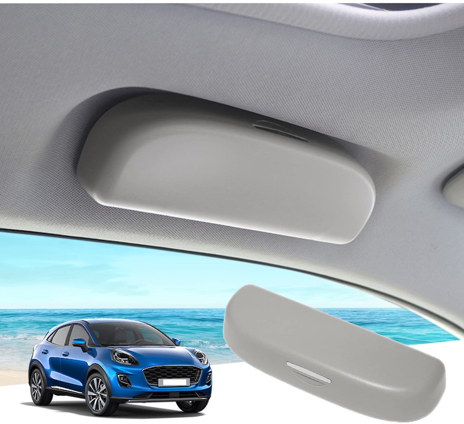 Zonnebrilhouder voor Ford Puma MK2 ST Line X - Grijs