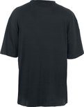 Achterkant van een effen zwart T-shirt van Urban Classics.