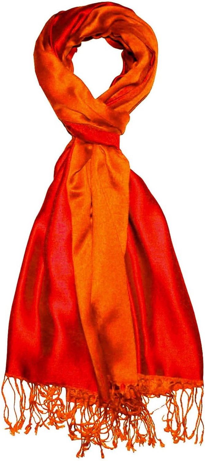 Luxe Sjaal Heren 70% Zijde 30% Viscose 70x190cm Tweekleurig Omkeerbaar