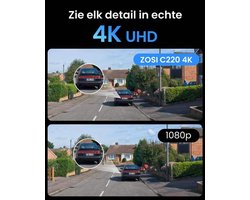 4 Stuks C220 4K 8MP Buitencamera PoE Extra Vervangingsset NVR Recorder 4K, Persoon/Voertuigdetectie en Directe Waarschuwing, 30 m Nachtzicht