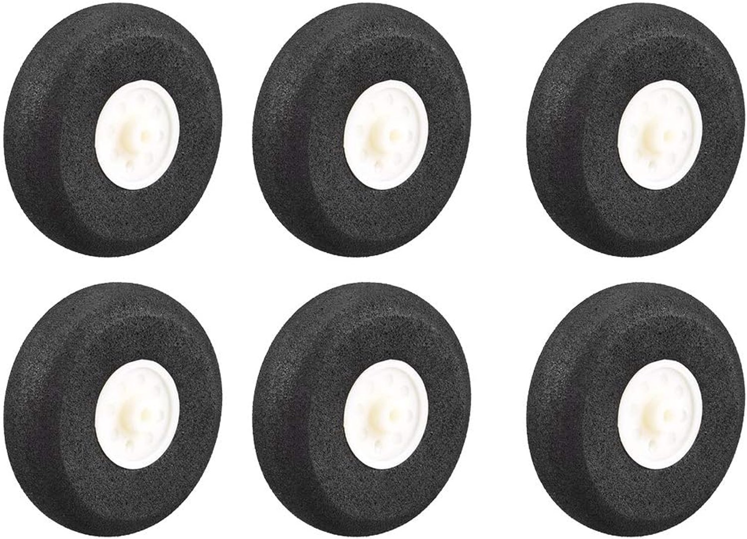 RC vliegtuigwielen 2 inch x 0,1 inch - spons - 6 stuks - voor modelbouw m-winkel - m-winkel