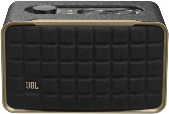 JBL Authentics 200 - Premium WiFi Speaker met Retro Design - Bluetooth & AirPlay - Chromecast & Spotify Connect - Multiroom Audio - Google Assistant & Alexa - Zwart
