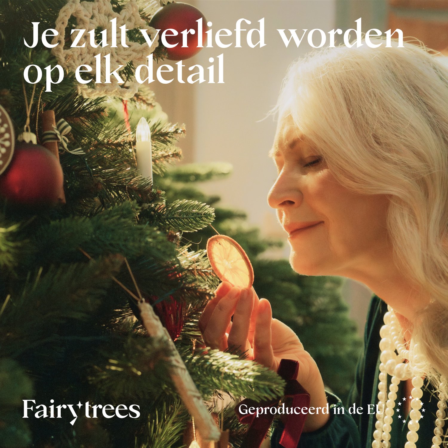 FAIRYTREES Kunstkerstboom 120 cm met PE-takken, Donkergroen, Nordmann-spar Handgemaakt in Europa, Testwinnaar, Kleine en Realistische Kerstboom met Houten Standaard, Model FT29 – foto 2