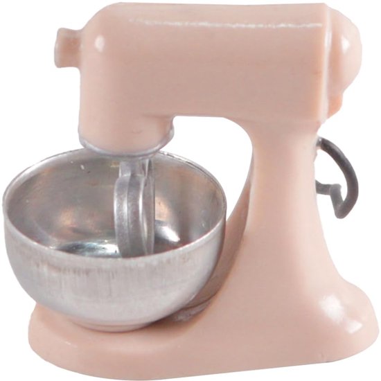 Miniatuur keukenmachine voor doe-het-zelfprojecten, vakantiecadeaus, tafeldisplay, minilandschap (roze) — afbeelding 2