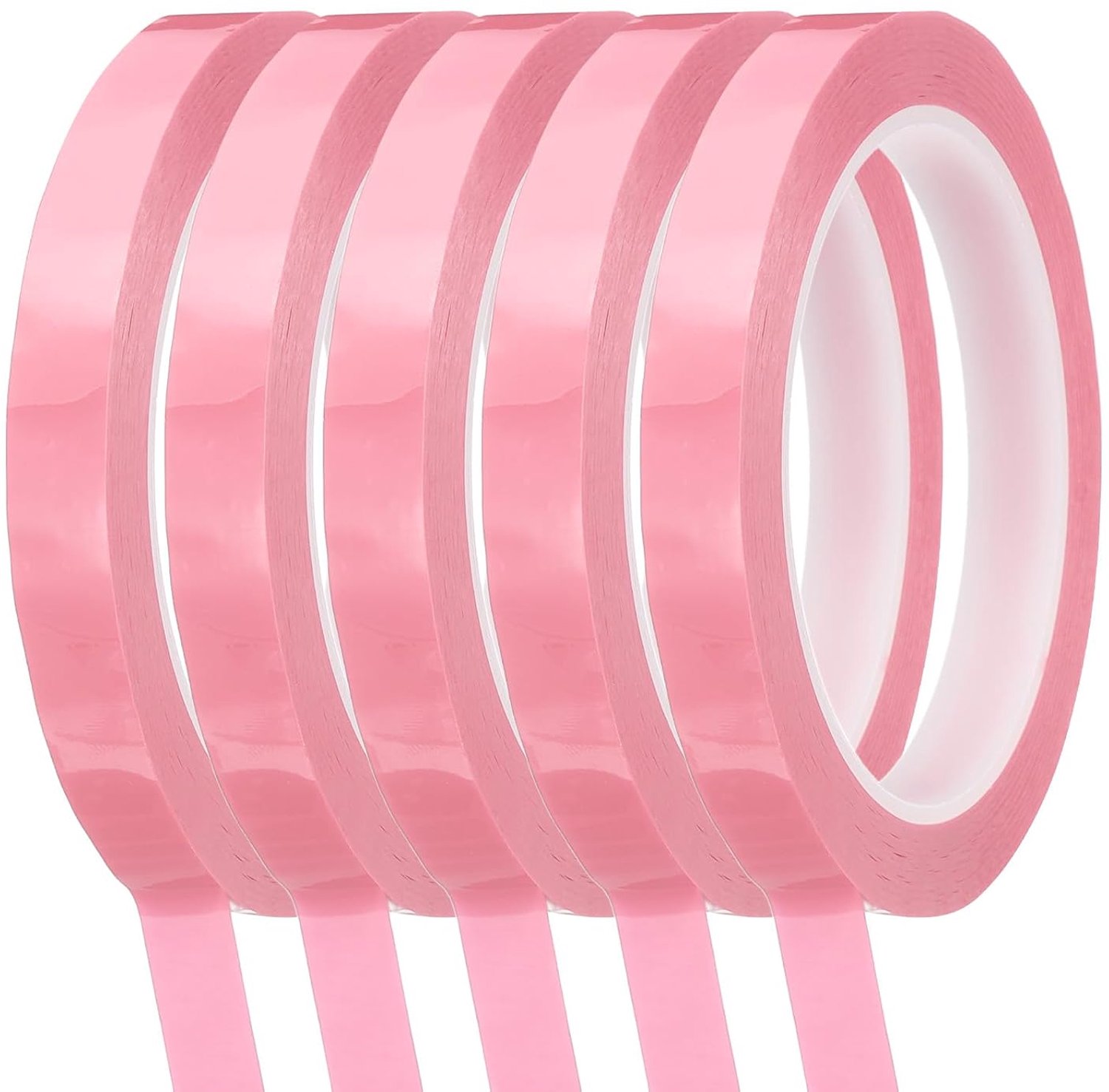 Plakband voor whiteboard 12 mm x 66 m - dunne PET-grafische tape - waterdicht - voor markering - 5 stuks - ServiceTopper