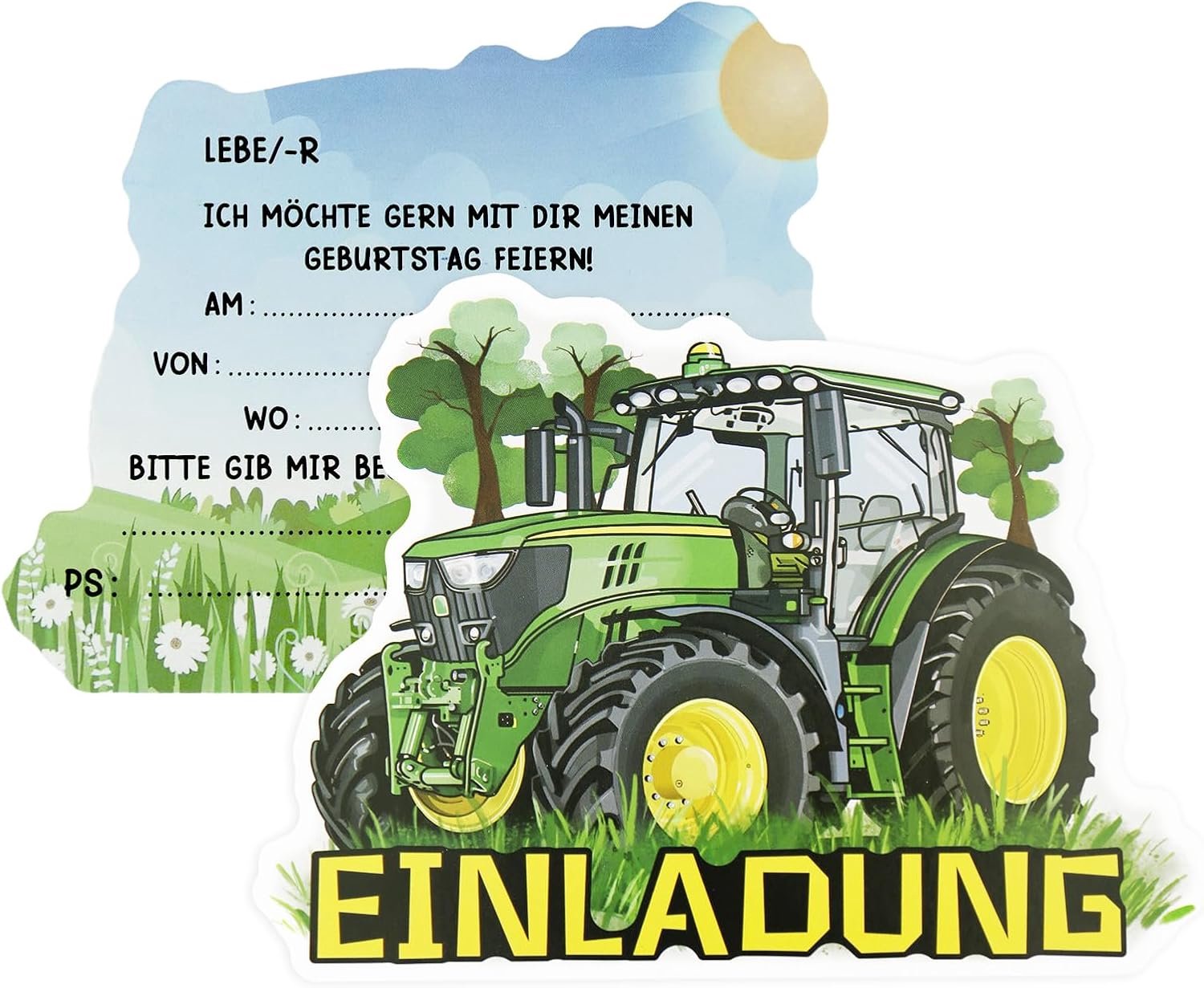 Uitnodigingen Kinderfeest 12 stuks