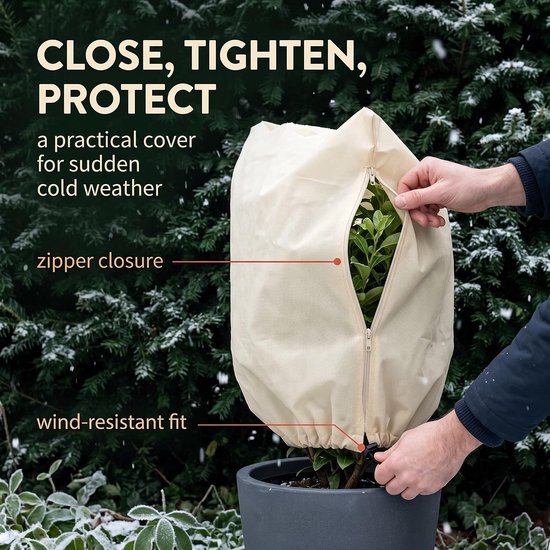 Winterbescherming voor planten, 100x80 cm — afbeelding 3