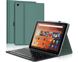 Tastatur voor Fire HD 10 2023 en HD 10 Plus 10.1" 2021, donkergroen