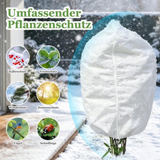 Winterbescherming voor planten, 2 stuks, 100x120 cm — afbeelding 3