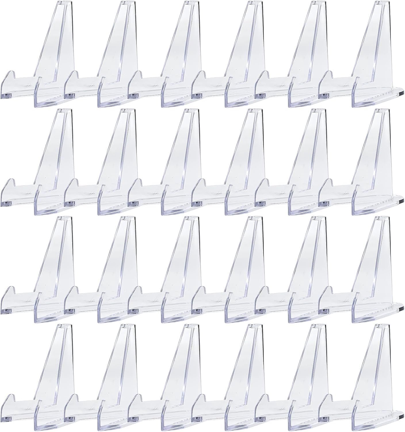 30 stuks kaartenstandaard acrylaat, mini-staffeltje