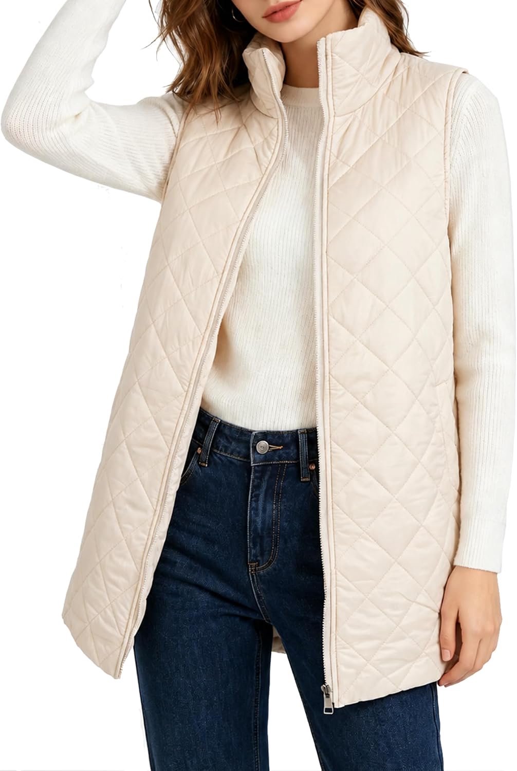 Damesvest met zakken