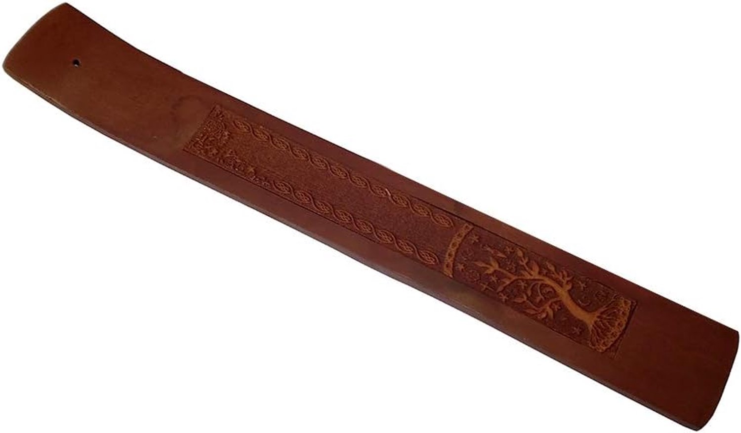 Wierook Stick Houder 26 x 3.5 x 0.5 cm - Gegraveerd Indisch Hout - Multi kleuren - Eenvoudig in gebruik - m-winkel
