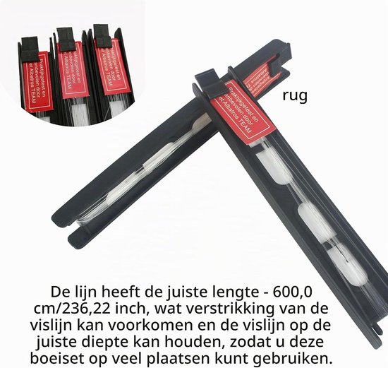 Zesdelige Vis Zwemset met Drijvende Haken en Loodgewicht voor Karper en Forel Vissen — afbeelding 3