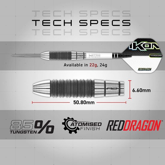 Red Dragon Ikon 1.2 85% - Dartpijlen van Red Dragon — afbeelding 2
