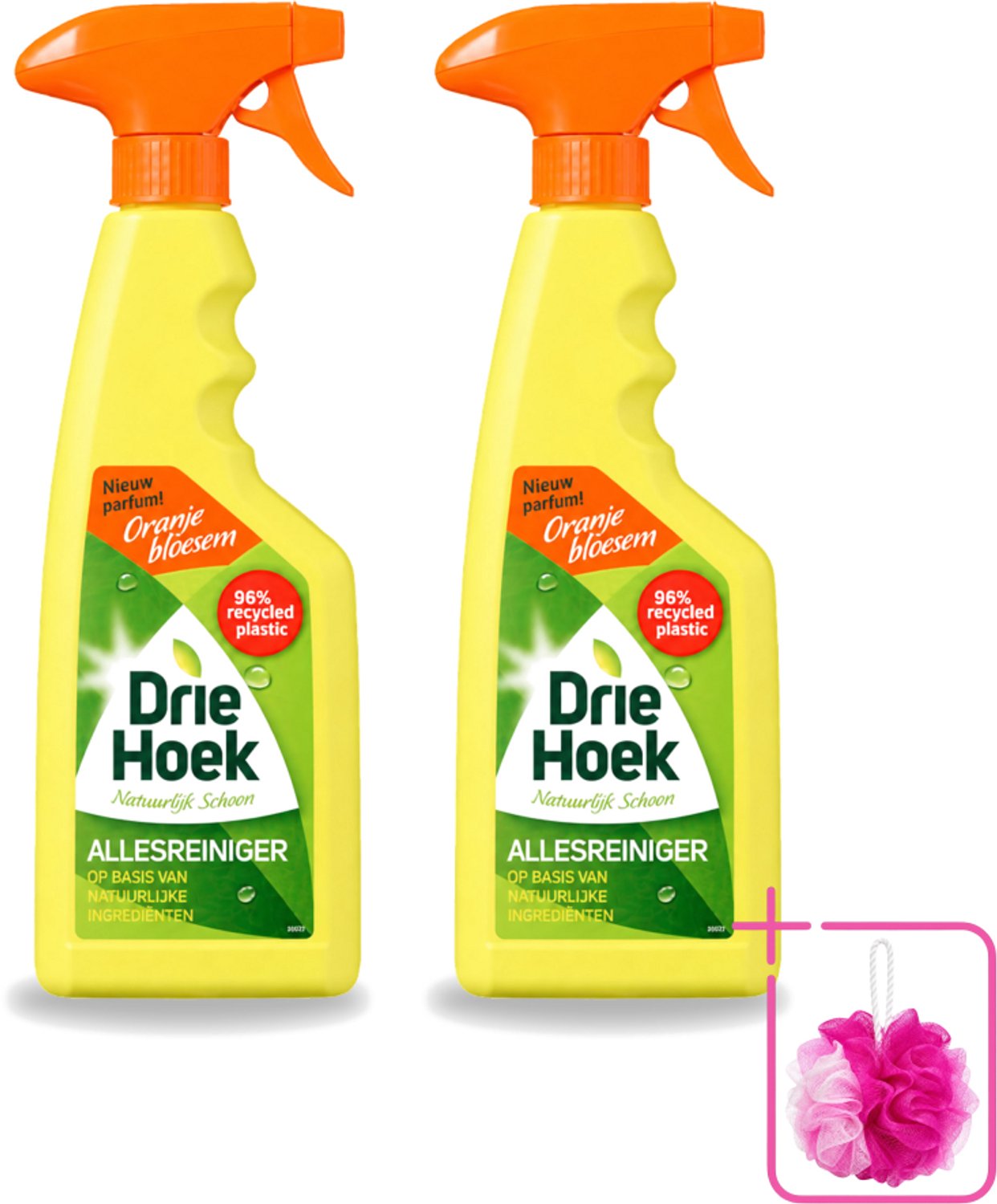 2 x Driehoek – Spray Allesreiniger – Oranjebloesem – 500 ml - Bulkverpakking - Allesreiniger spray - Douchemop - Reinigen