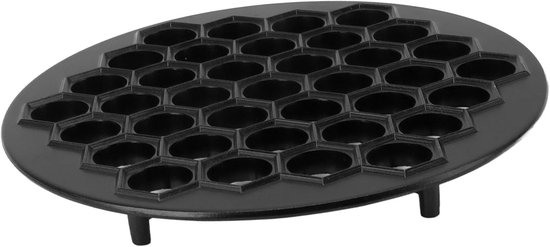 Russische Ravioli Maker Pelmeni Dumplings Mold 37 gaten ruimtebesparend voor thuiskeuken (Zwart) — afbeelding 4