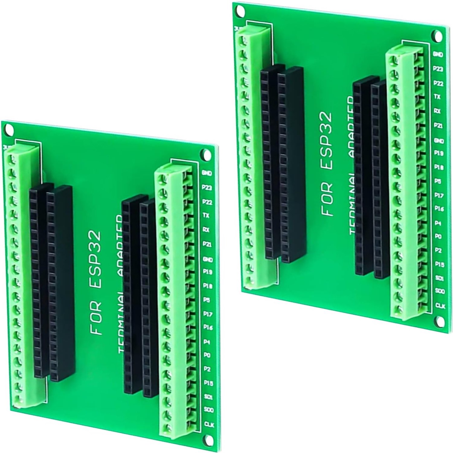 2 Stks ESP32 Breakout Board ESP32 Expansion Board 38Pin Ontwikkeling Board met Draadloze WiFi Bluetooth voor ESP-WROOM-32 Microcontroller Ontwikkeling Board