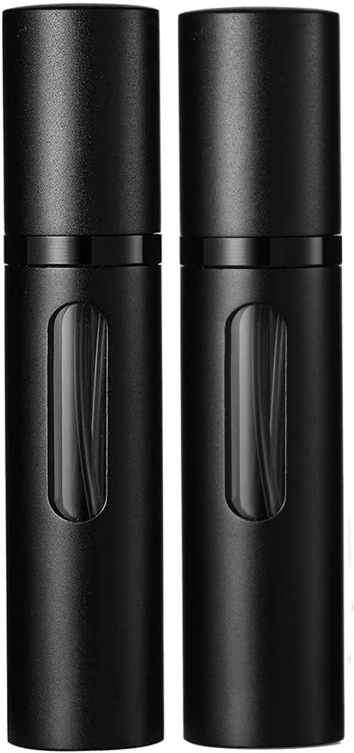 Navulbare parfumflessen, draagbare verstuiver, mini-spuitfles, zakverstuiver met venster voor onderweg, 8 ml