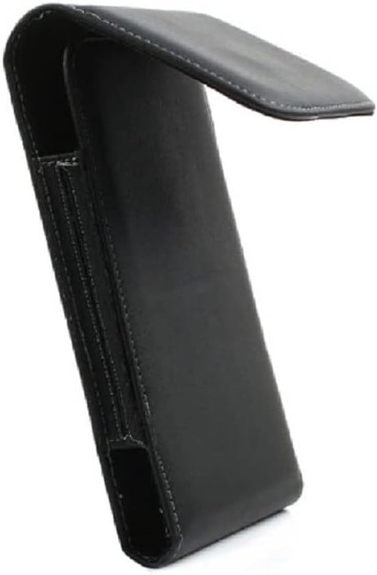 Riemclip Metaal Synthetisch Leer Verticaal voor Meizu Mblu 10 (2021) - Zwart — afbeelding 4