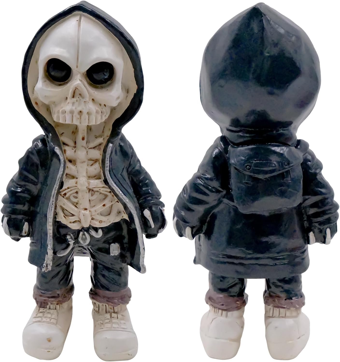 Skelet figuren, skelet beeldjes gotische schedel ornament standbeeld, schedel ornament standbeeld herdenking home decor voor Halloween, Thanksgiving, verjaardag of Kerstmis